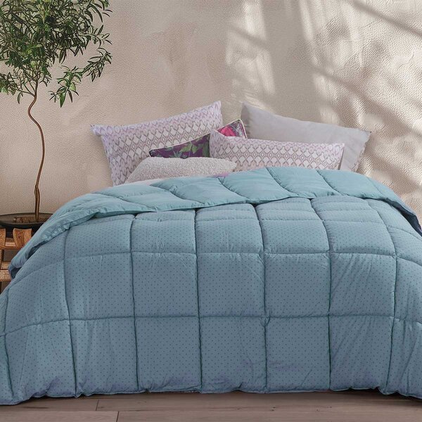 Πάπλωμα Υπέρδιπλο (240x220) 2 Όψεων Nef-Nef Homeware Colorfull Smoke Blue