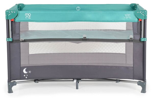 Παρκοκρέβατο 2 Θέσεων (0+ Μηνών/Έως 14kg) Moni Next level Turquoise