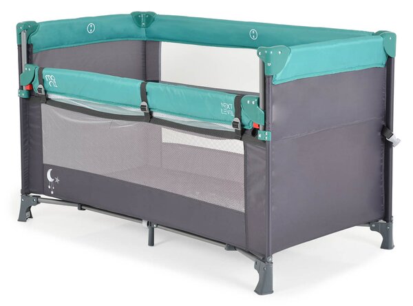 Παρκοκρέβατο 2 Θέσεων (0+ Μηνών/Έως 14kg) Moni Next level Turquoise