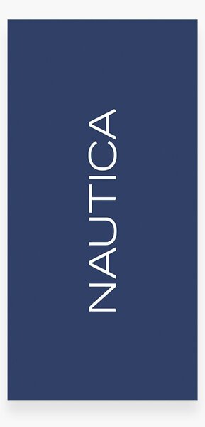 Πετσέτα Θαλάσσης (80x160) Nautica By Nef-Nef Homeware Logo Blue