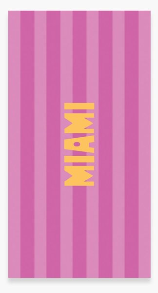 Πετσέτα Θαλάσσης (80x160) Nef-Nef Homeware Miami Mauve
