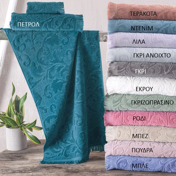 Πετσέτα Χεριών (30x50) Rythmos Sienna SS2025 500gsm Λιλα