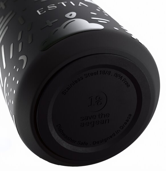 Ποτήρι Θερμός 360ml Estia Save The Aegean Lens Noir Echo 01-42943