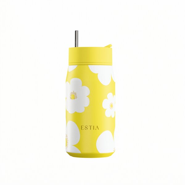 Ποτήρι Θερμός 360ml Estia Save The Aegean Lens Yellow Daisy 01-43094
