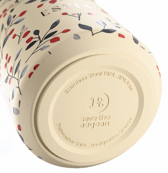 Ποτήρι Θερμός 500ml Estia Save The Aegean Pulse Bloom Beige 01-42462