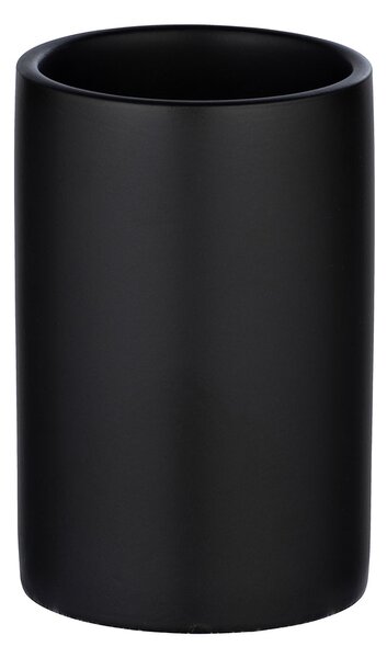 Ποτηροθήκη Μπάνιου (Φ7.5x11.2) Wenko Polaris Black Matt 24013100