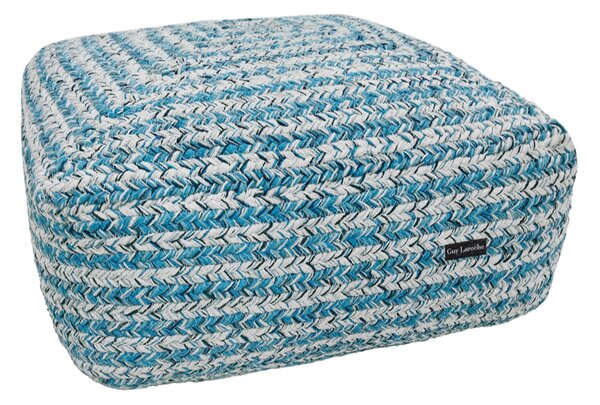 Πουφ (50x50x25) Guy Laroche Boho Tonical Blue