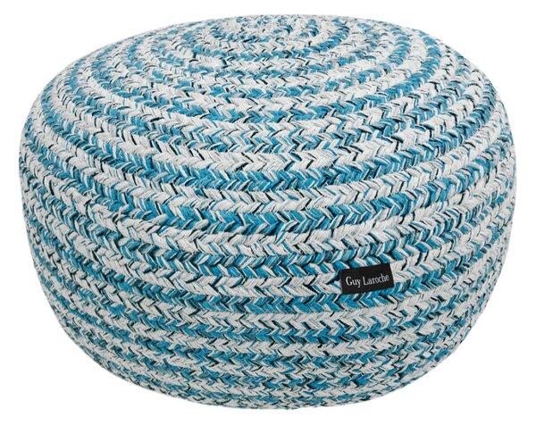 Πουφ (Φ50x25) Guy Laroche Ottoman Tonical Blue