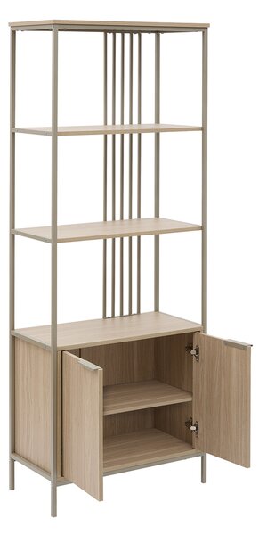 Ραφιέρα Δαπέδου 4 Θέσεων Με Ντουλάπι (68.4x35x176) F-V Duna 221053