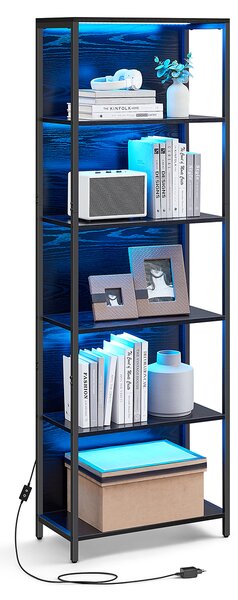 Ραφιέρα Δαπέδου 6 Θέσεων Με Led (60x30.3x178.6) Vasagle LLS120B57