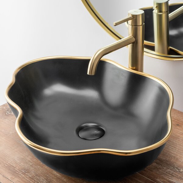 Βρύση REA LUNGO Gold Brushed High Basin Baucin