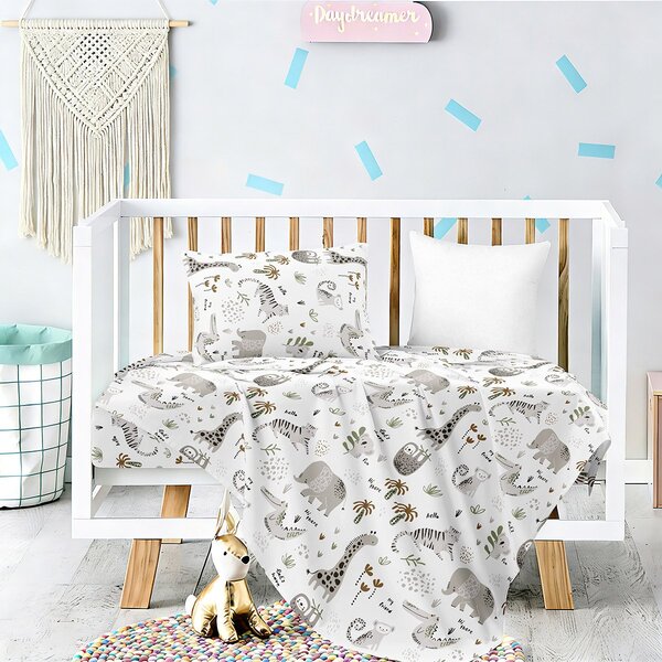 Σεντόνια Κούνιας (Σετ) Melinen Prime Line Baby Jungle