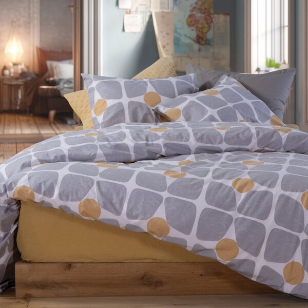 Σεντόνια Μονά (Σετ) Nef-Nef Homeware Casual Coreo Yellow