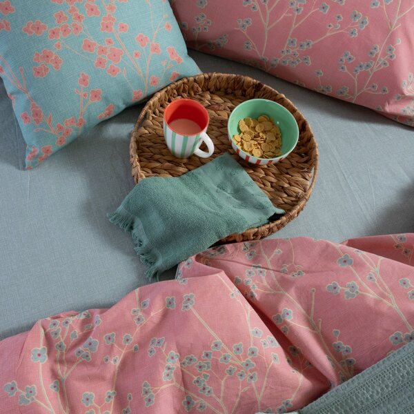 Σεντόνια Μονά (Σετ) Nef-Nef Homeware Smart Floriva Coral