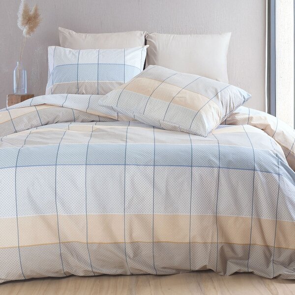 Σεντόνια Μονά (Σετ) Rythmos Next Colette Grey/Blue