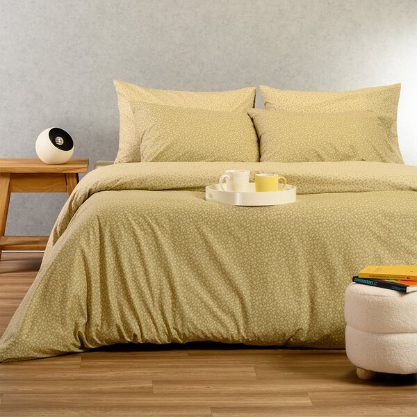 Σεντόνια Υπέρδιπλα (Σετ) Melinen Ultra Line Samuele Olive/Beige