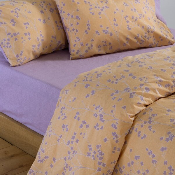 Σεντόνια Υπέρδιπλα (Σετ) Nef-Nef Homeware Smart Floriva Yellow