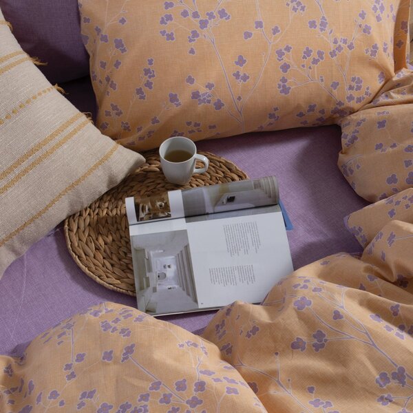 Σεντόνια Υπέρδιπλα (Σετ) Nef-Nef Homeware Smart Floriva Yellow