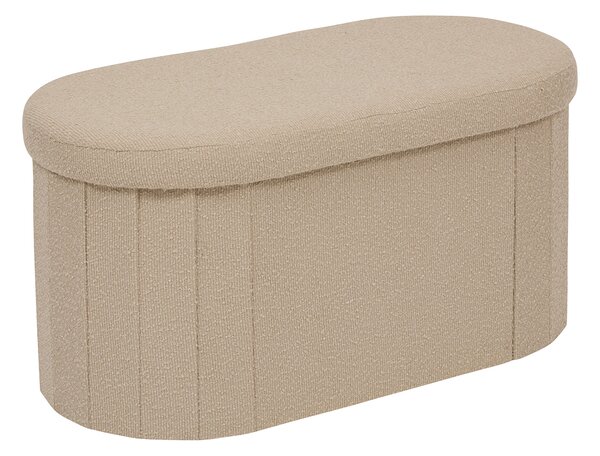Ταμπουρέ Με Αποθηκευτικό Χώρο (76x38x38) A-S Fink Taupe 214274B
