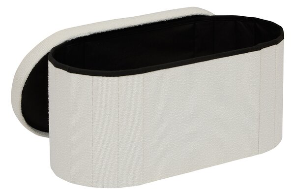 Ταμπουρέ Με Αποθηκευτικό Χώρο (76x38x38) A-S Fink White 214274A