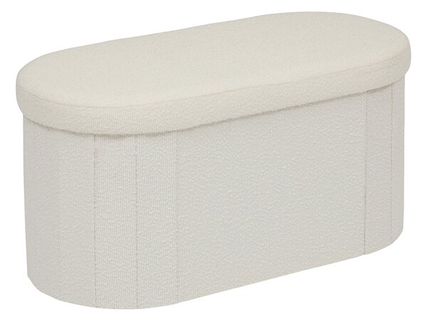 Ταμπουρέ Με Αποθηκευτικό Χώρο (76x38x38) A-S Fink White 214274A
