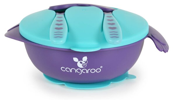 Φαγητοδοχείο Με Κουτάλι & Πιρούνι (Σετ) 300ml Cangaroo Jelly Blue F1730