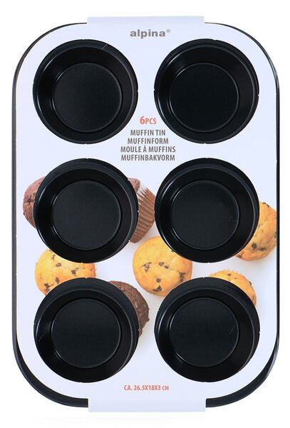 Φόρμα Για 6 Cupcake/Muffin (26.5x18x3) Alpina 871125224180