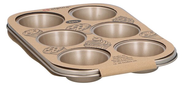 Φόρμα Για 6 Cupcake/Muffin (26.5x18x3) Alpina 871125255755