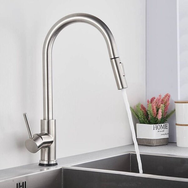 Βρύση κουζίνας Rea Fresh Brushed Nickel INOX