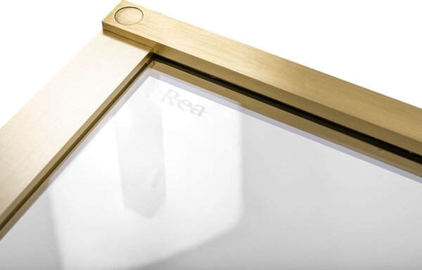 Καμπίνα ντους REA Hugo 80x80 Brushed Gold