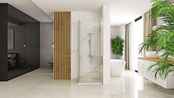 Καμπίνα ντους REA Hugo 80x80 Brushed Gold