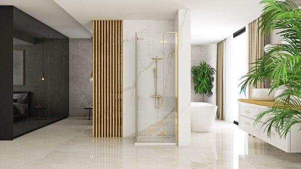 Καμπίνα ντους REA Hugo 90x90 Brushed Gold