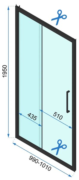 REA Rapid Slide ΣΥΡΟΜΕΝΗ ΠΟΡΤΑ ΝΤΟΥΖΙΕΡΑΣ 100 cm Gold