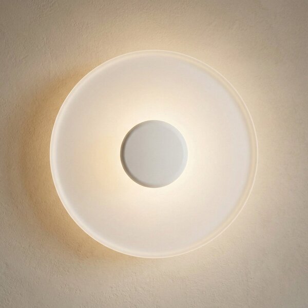 Vibia Top LED απλίκα Ø 40 cm λευκό, ρυθμιζόμενος, Λευκό, Σαλόνι / τραπεζαρία, Μέταλλο, σύγχρονο