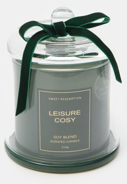 Sinsay - Αρωματικό κερί σόγιας Leisure Cosy - σκουρο πρασινο
