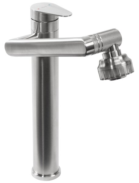 Βρύση νιπτήρα REA PACO High Brushed Nickel INOX