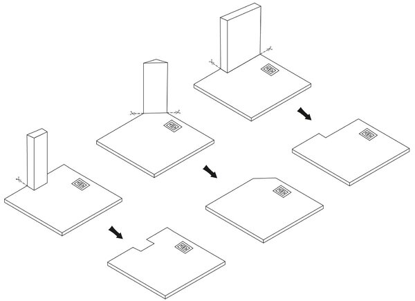 Δίσκος ντουζιέρας Magnum White 90x90