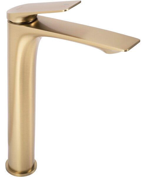 Βρύση νιπτήρα Rea AVALON, BRUSHED GOLD, HIGH