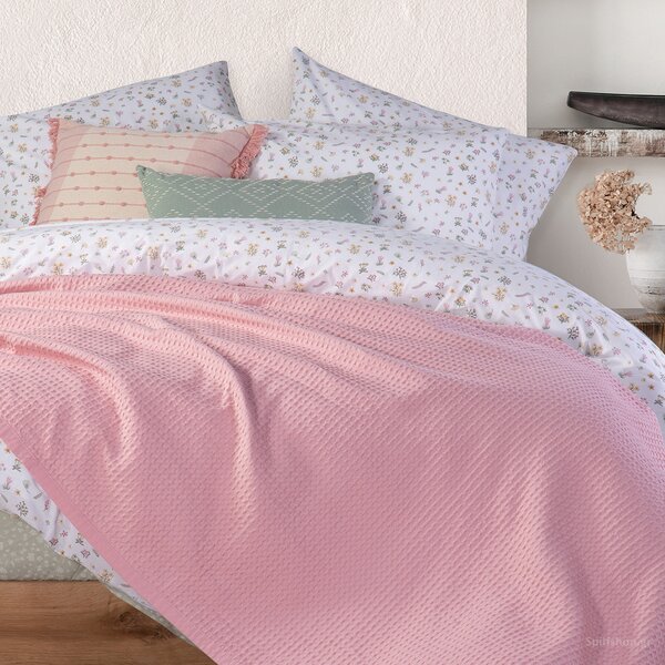 Κουβέρτα Πικέ Υπέρδιπλη (220x240) Nef-Nef Homeware New Golf Pink