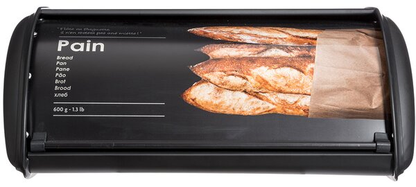 Ψωμιέρα (35.5x23x15) F-V Embossed Black 136319