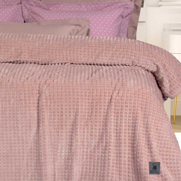 Κουβέρτα Fleece Υπέρδιπλη (220x240) Greenwich Polo Club Essential 3449 Pink