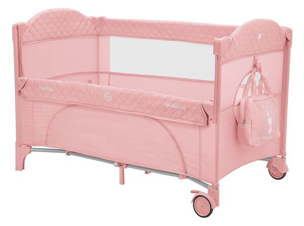 Παρκοκρέβατο 2 Θέσεων (0+ Μηνών/Έως 15kg) Kikka Boo Milky Way Pink 2023