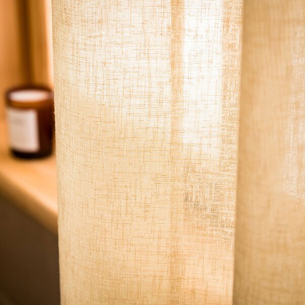 Κουρτίνα (140x280) Με Τρουκς Gofis Home Combe Gold Beige 502/04