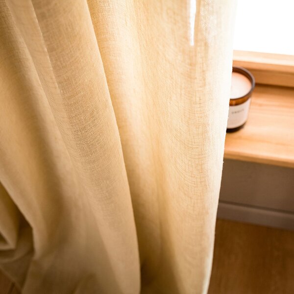 Κουρτίνα (140x280) Με Τρουκς Gofis Home Combe Gold Beige 502/04