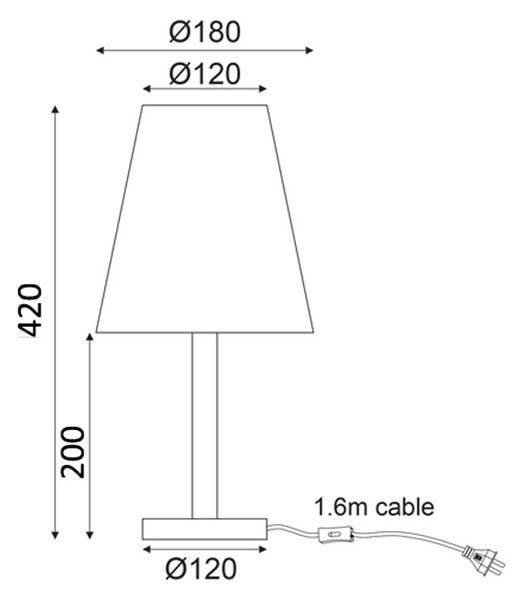 Πορτατίφ Aca Nostos TF176731TWB Wood