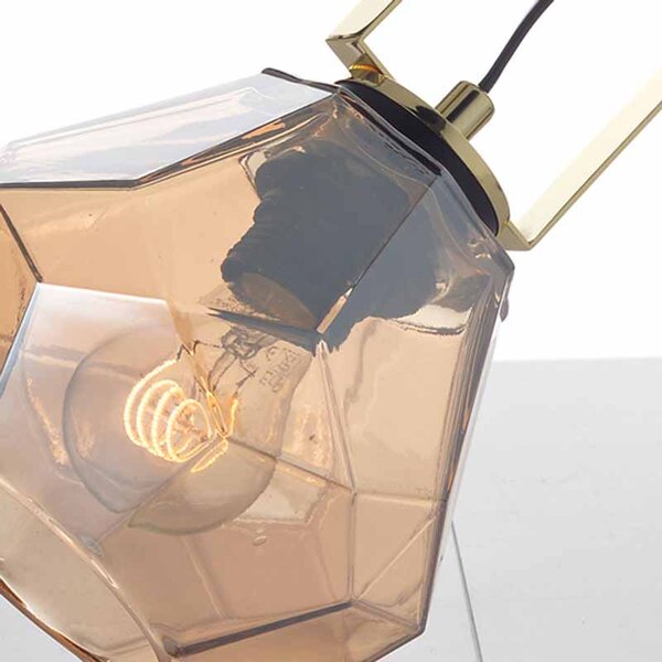 Πορτατίφ Aca Diamondra V371481TA Gold/Amber