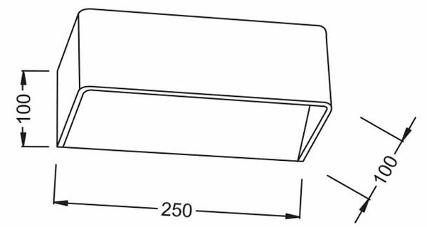 Απλίκα Τοίχου LED Aca Nephele L35037LWD Wood