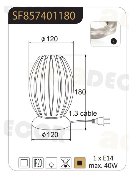 Πορτατίφ Aca Homo SF8574 Clear