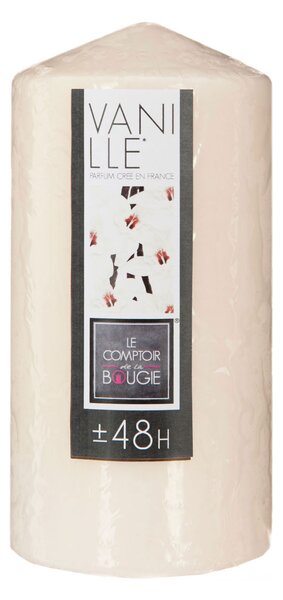 Κερί Αρωματικό 395gr (Φ7x14) C-B Nina Vanilla 123304A