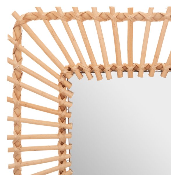 Διακοσμητικός Καθρέφτης Τοίχου (40x40) A-S Rattan Square 185830